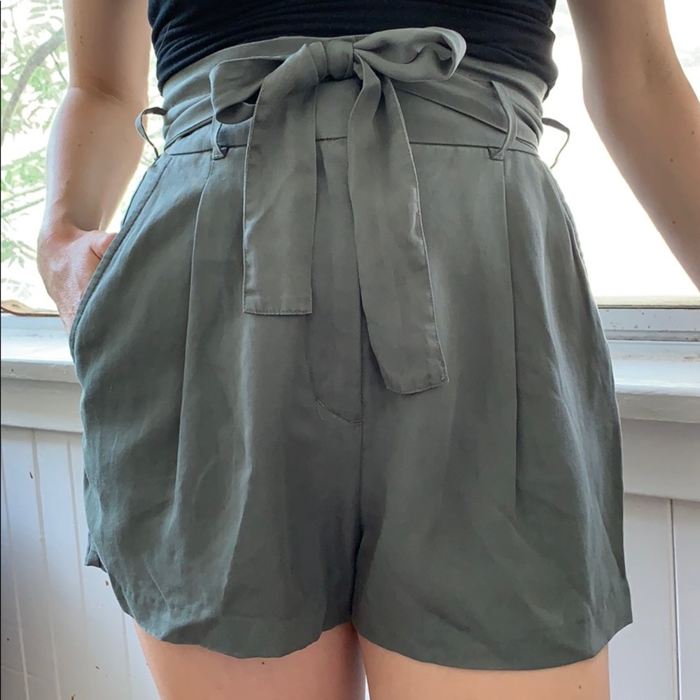 Babaton paper bag shorts